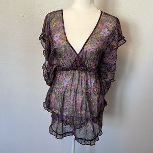 Victoria secret beach cover up in purple